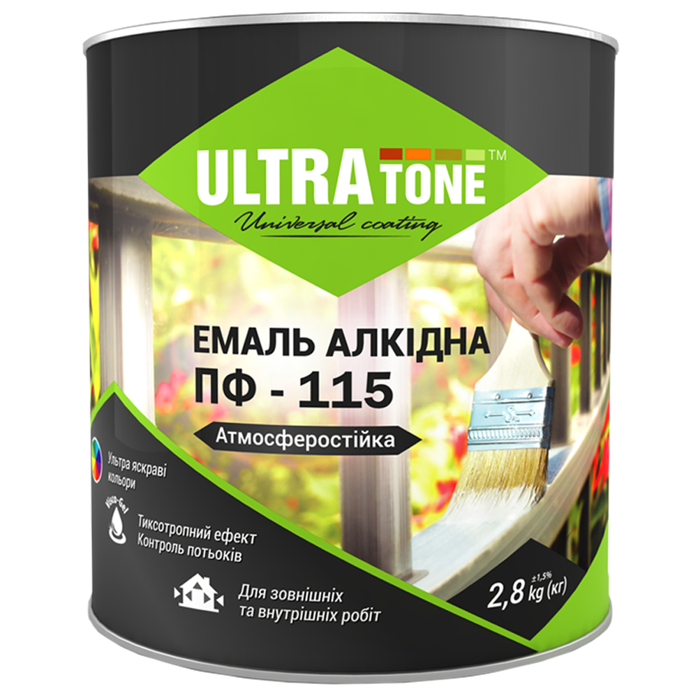 Емаль ULTRAtone ПФ-115 біла 2.8 кг